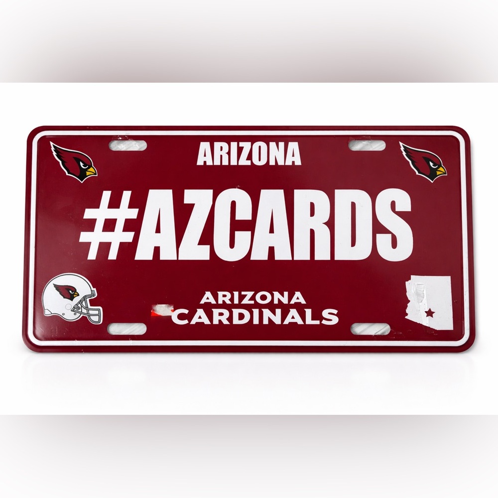 Arizona Cardinals #AZCARDS License Plate NFL‎ Aluminum Fan Decor